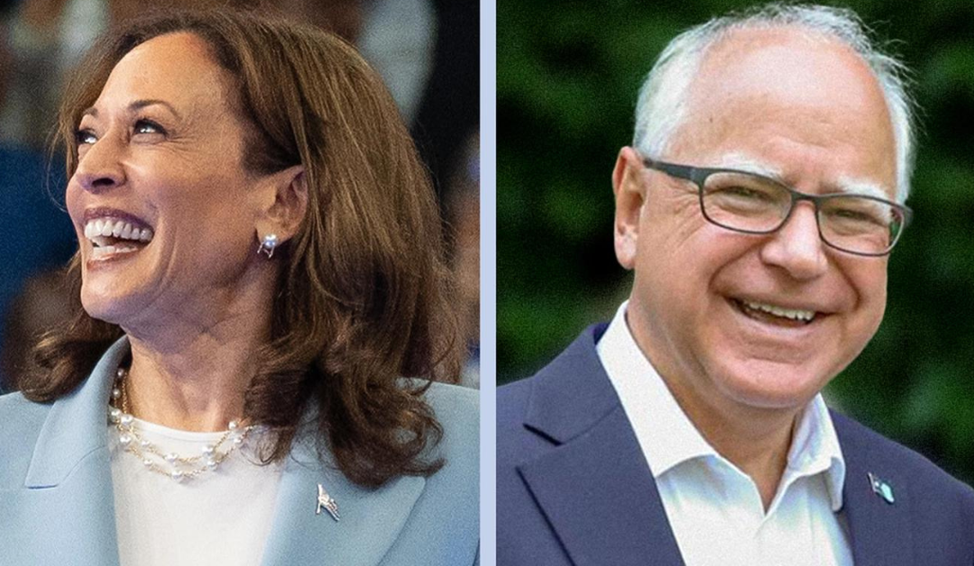 Filifilia Kamala Harris ma Tim Walz e tauva mo le Democrats