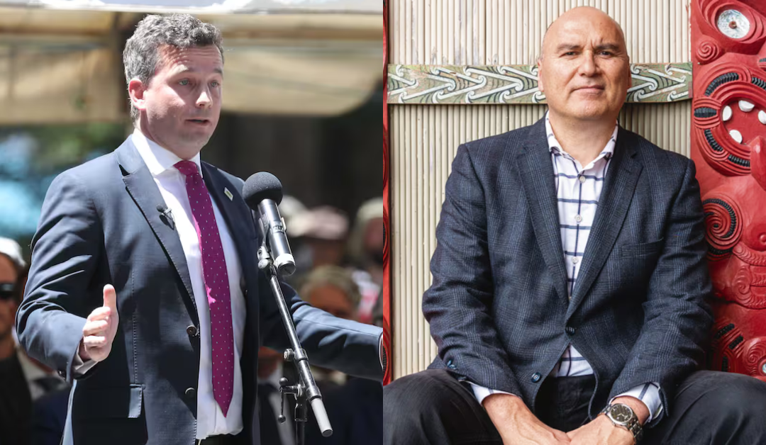 Sāuni David Seymour ‘i se felafolafoa’iga ma Helmut Modilk ‘e uiga ‘i le Treaty Principles