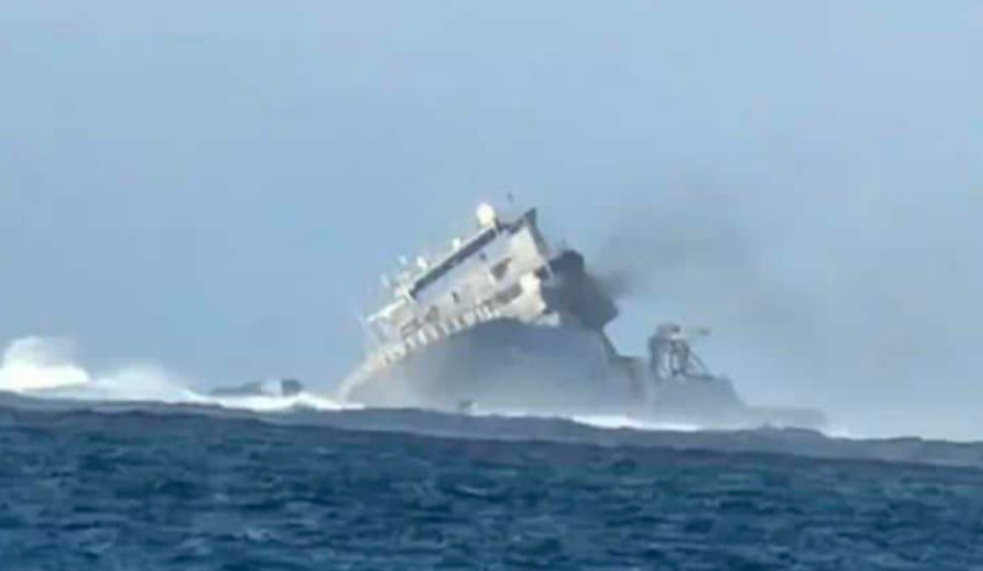 Pa’ulia, Mū ma Goto ifo le Va’a tele ‘a Niu Sila le HMNZS Manawanui ‘i gātaifale ‘o Sāmoa