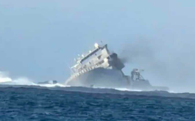 Pa’ulia, Mū ma Goto ifo le Va’a tele ‘a Niu Sila le HMNZS Manawanui ‘i gātaifale ‘o Sāmoa