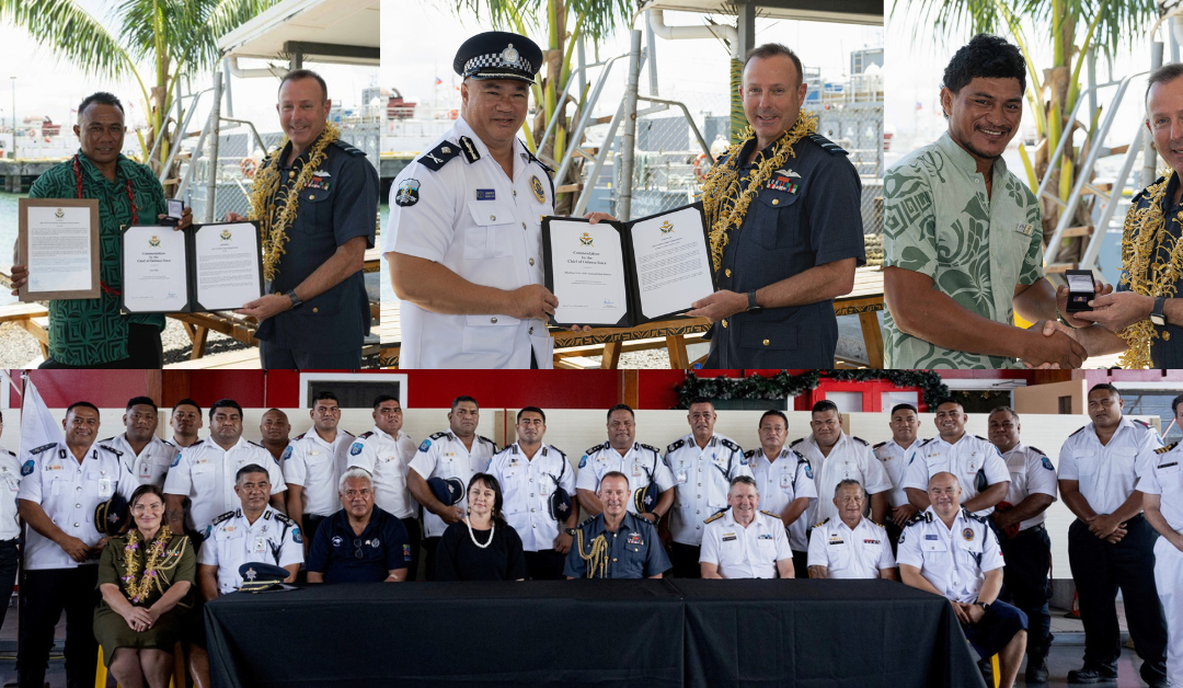 Āmana’ia ‘e Vāega’au ‘a Niu Sila le tautua alofa ‘a ‘ī lātou na fesoasoani ‘e fa’asaoina le soifua ‘o le ‘auva’a ‘a le HMNZS Manawanui