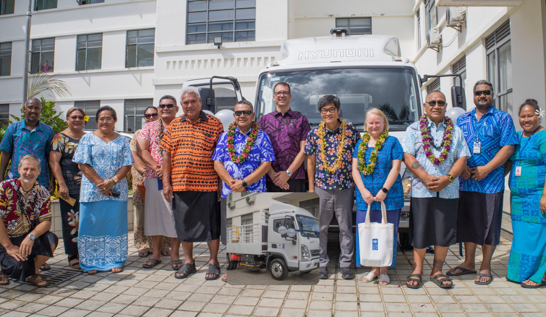ENG – UNDP & Government of Japan provides Electric Truck and Charger to support TTM Hospital Oxygen Plant operations