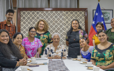 ENG – Hon. Prime Minister Fiame Naomi Matā’afa meets with Tai’ala Youth Exchange Program