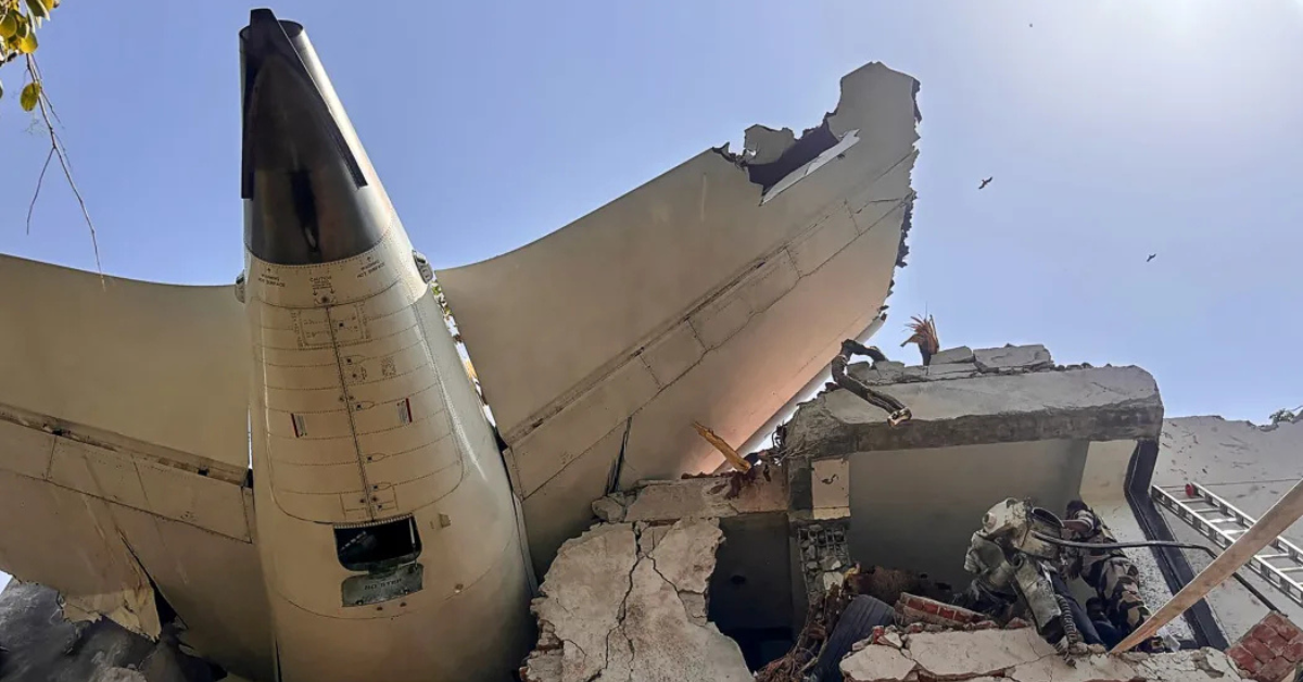 Air India Dreamliner crashes into Ahmedabad college hostel, kills over 240