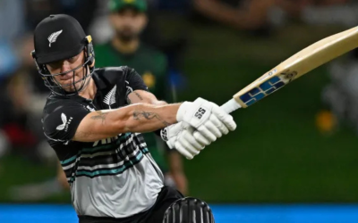 Fa’atū ‘e Finn Allen le matāti’a fou ‘i le tele ‘o ono ‘i se tā’aloga kilikiti T20 fa’avāomālō
