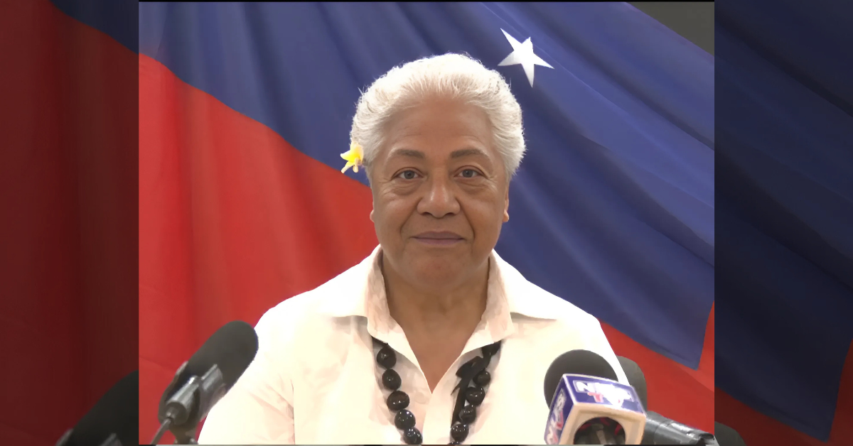 PM Fiame Naomi Mataafa and SUP concedes the 2025 general election, congratulates new government, thanks the nation for their support in her time in office