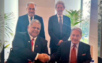 Feiloa’i Aloā’ia le Palemia ma le Minisita ‘o le Vā ‘i Fafo ‘a Niu Sila ‘i ‘Aukilani