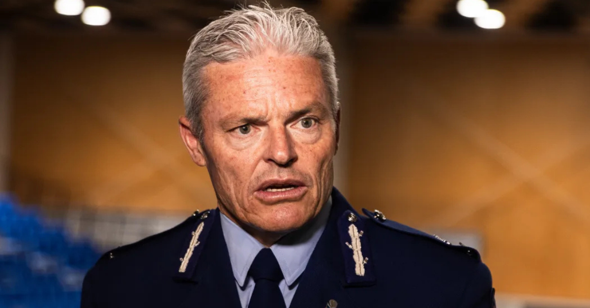 Police Commissioner Richard Chambers pulled over for speeding at 112kmh