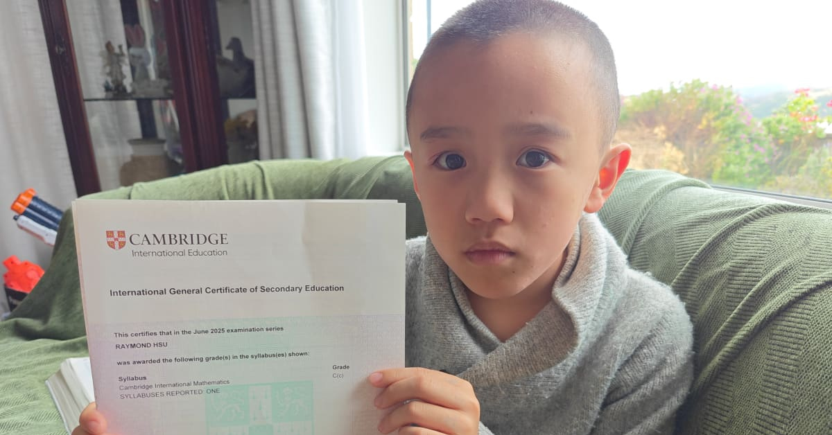 10-year-old in Porirua celebrates NCEA and Cambridge success