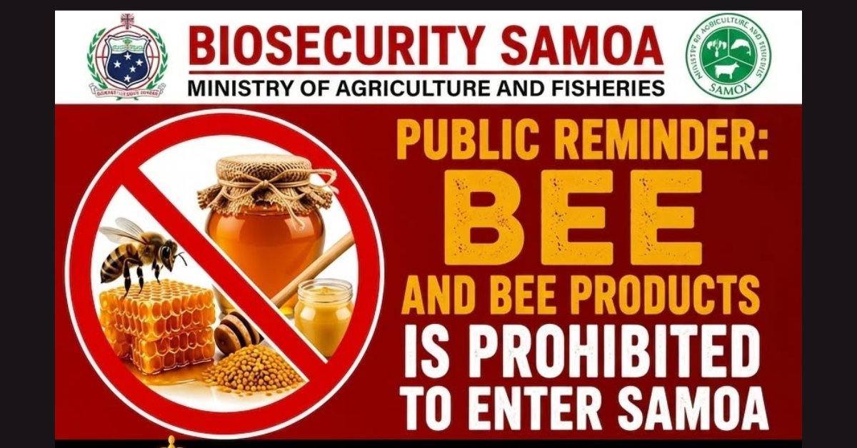Bee products prohibited to enter the country