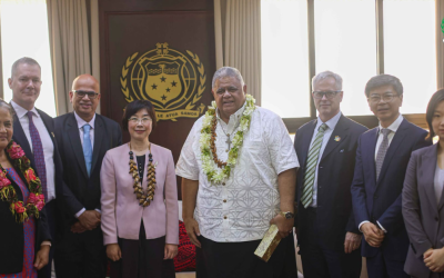 Feiloa’i atu le Afioga ‘i le Palemia ‘i le Peresetene ‘o le Asian Infrastructure Investment Bank