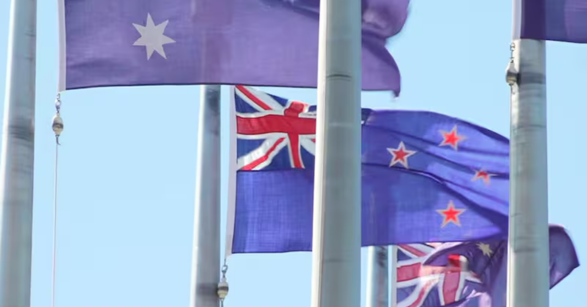 Aussie Parliament accidentally raises two NZ flags when commemorating its own