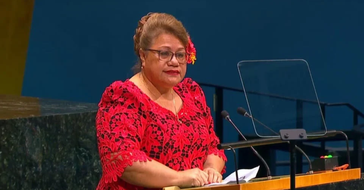 Deputy PM delivering her speech at the 2026 United Nations General Assembly