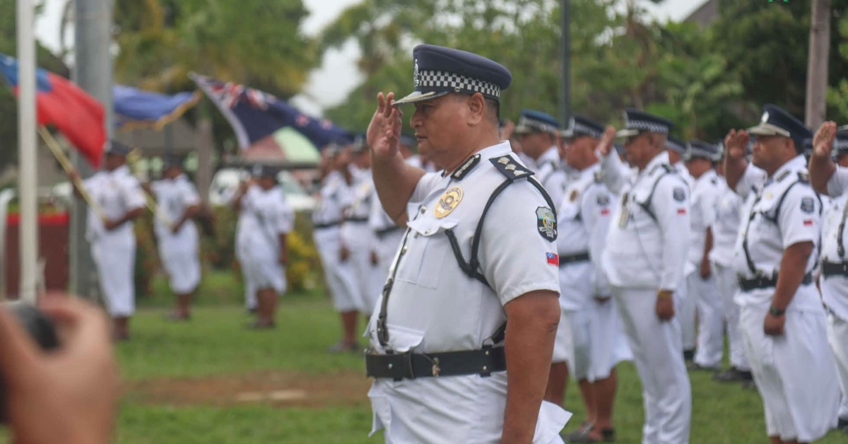 Government of Samoa recognizes and acknowledges service of police